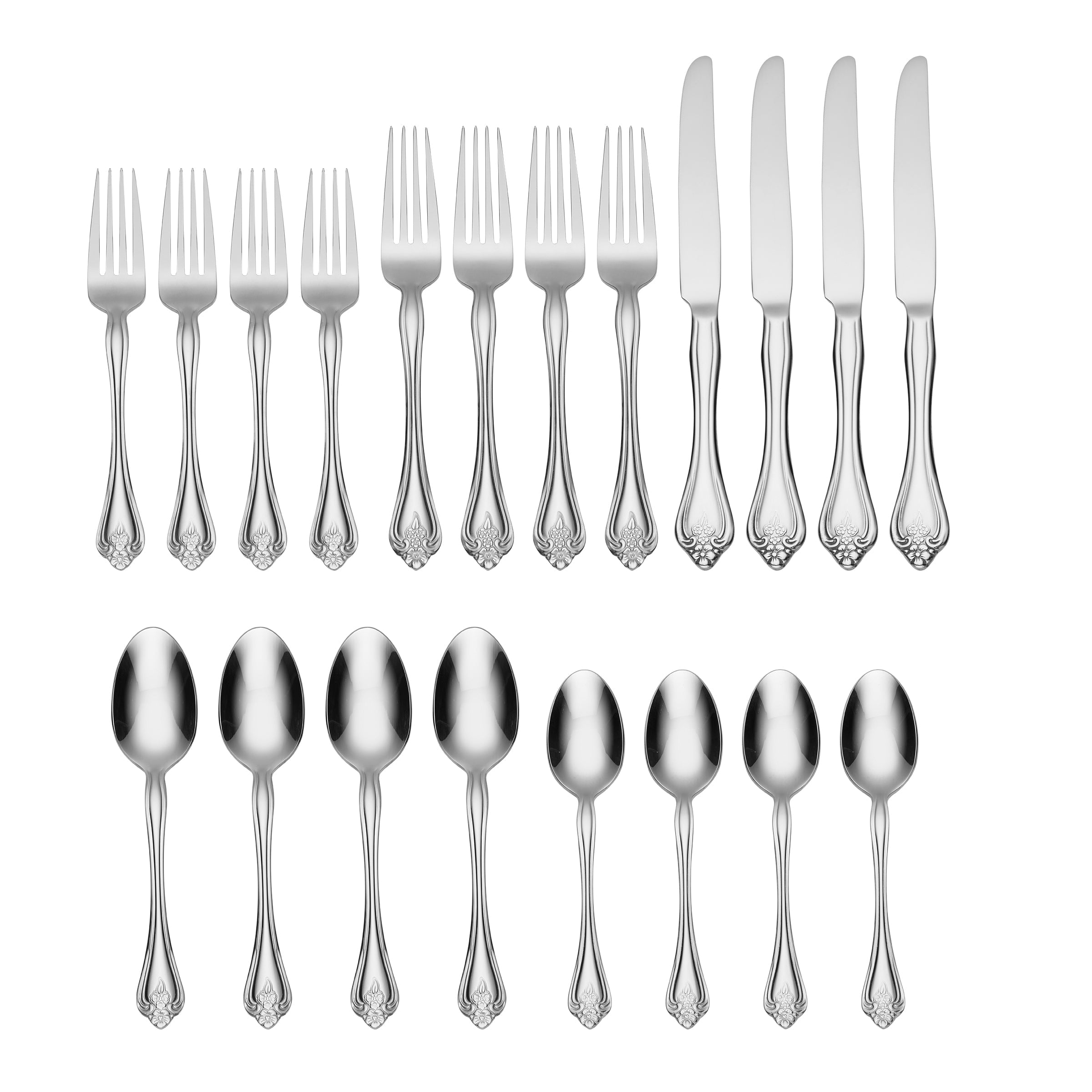 Boutonniere 20 Piece Everyday Flatware Set