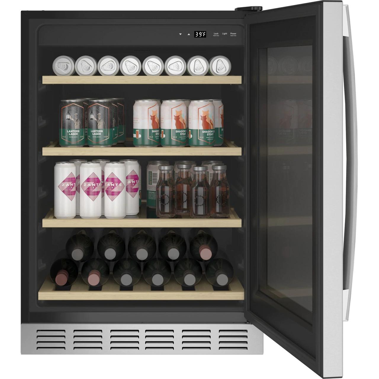 GE Profile 5.1 cu.ft. Freestanding Beverage Center with Digital Temperature Controls PVS06BSPSS