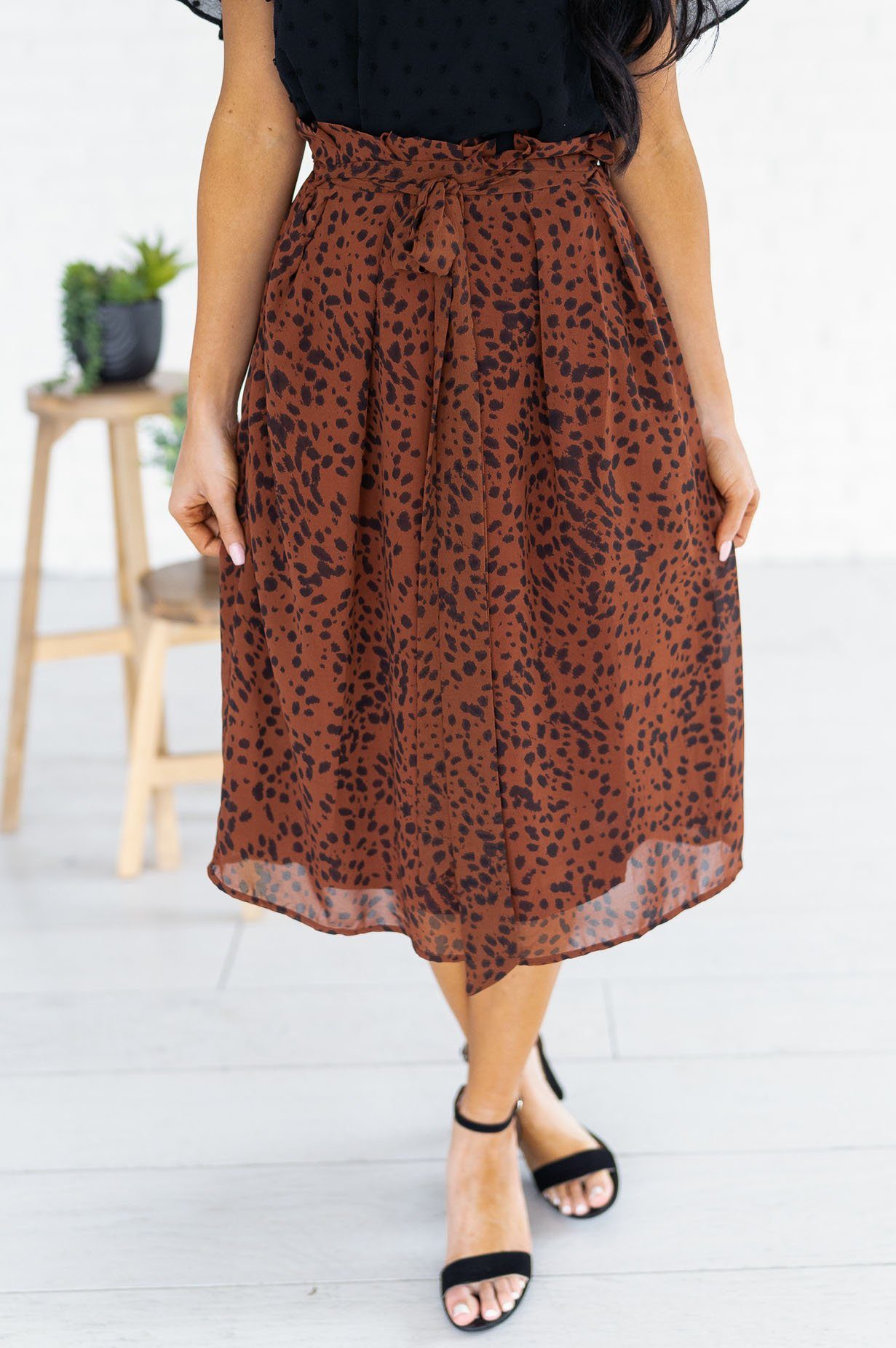 Look This Way Modest Tie Skirt