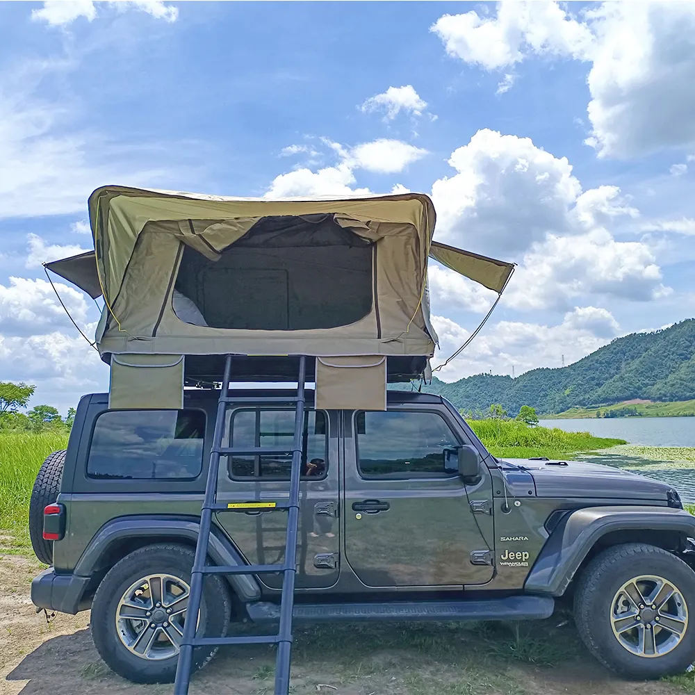 Camping Stainless Steel Rooftop Tent Car Hard Shell Roof Top Tent For Outdoor Camping Hiking Top Roof Car