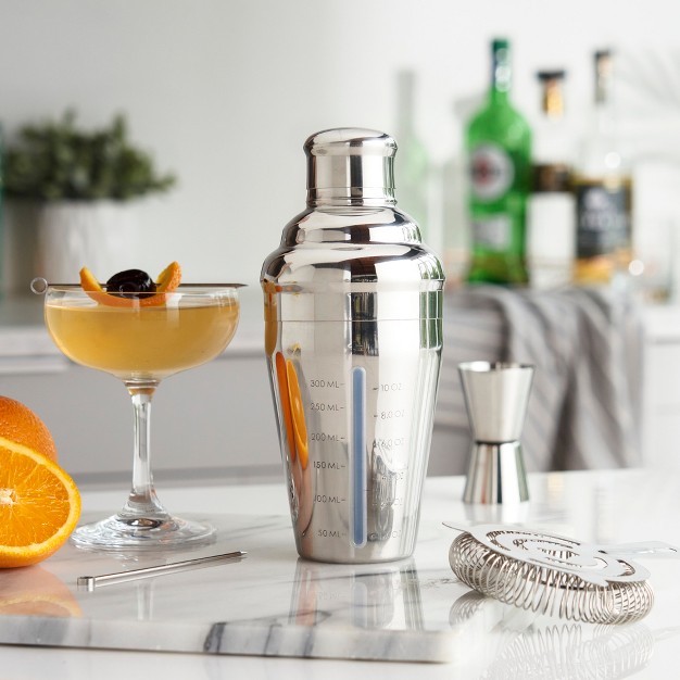 Vista 14 Oz Measured Cocktail Shaker By True Silver