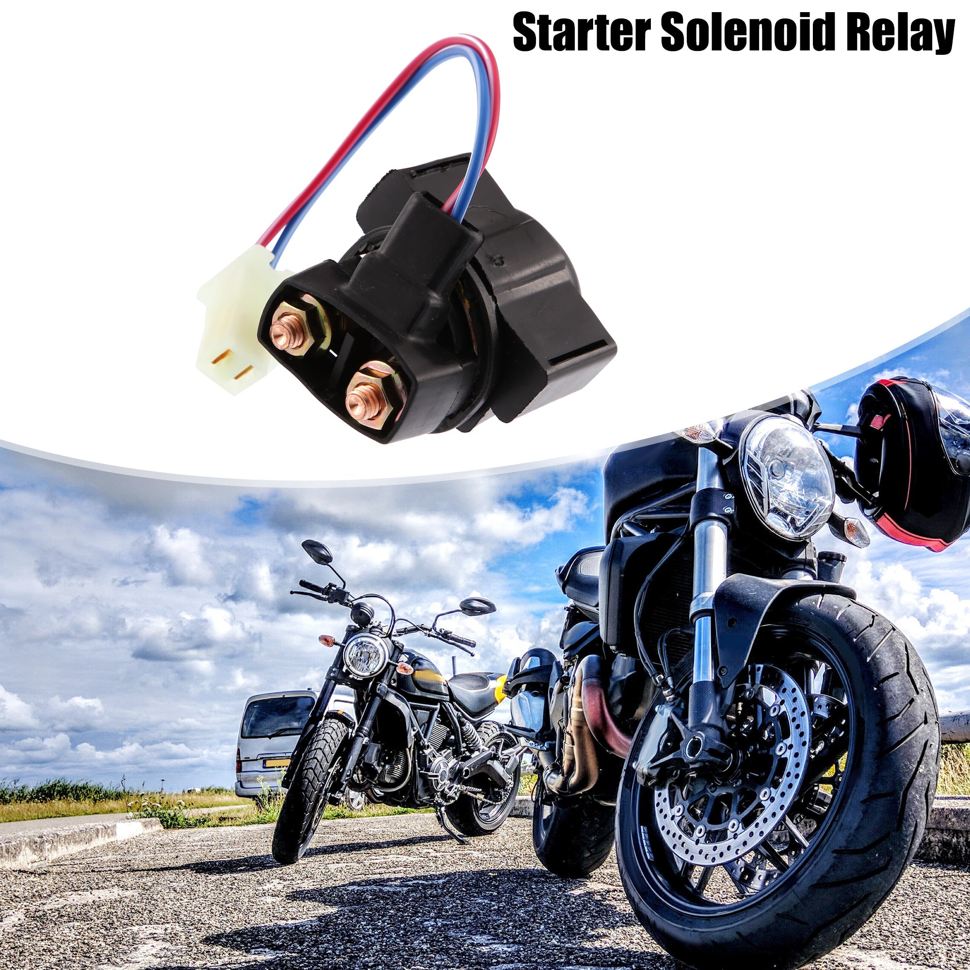 Motorcycle Starter Solenoid Relay Fit for Yamaha Grizzly 600 1998-2001