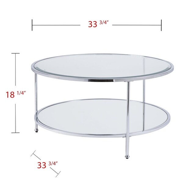 Rambix Glam Cocktail Table， Chrome