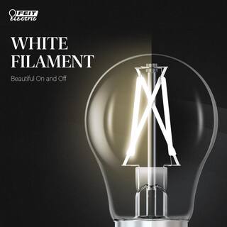 Feit Electric 40-Watt Equivalent A15 E17 Intermediate Dim White Filament CEC Clear LED Ceiling Fan Light Bulb Soft White 2700K(2-Pack) A1540N927CAWFILHDRP2