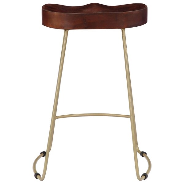 vidaXL Gavin Bar Stools 2 pcs Solid Mango Wood - 17.7