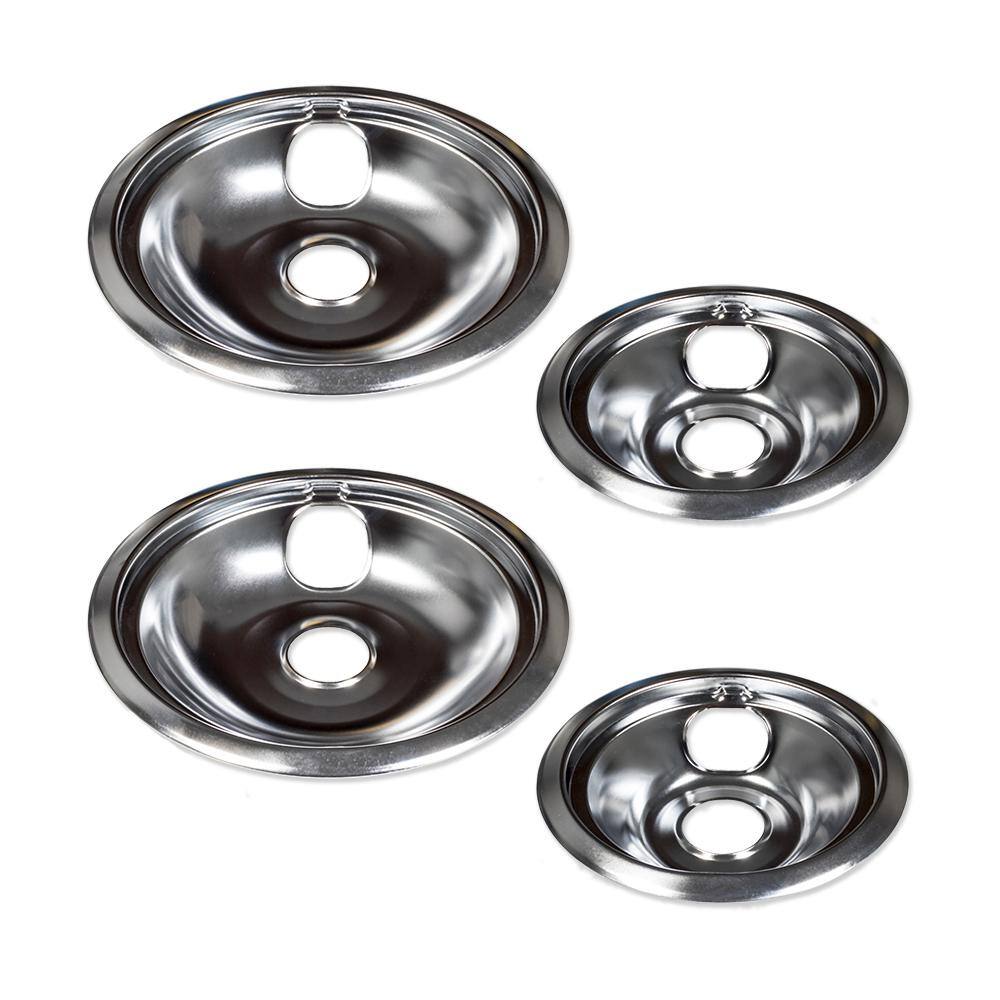 Everbilt Chrome Drip Bowl for GE Electric Ranges (4-Pack) 98231