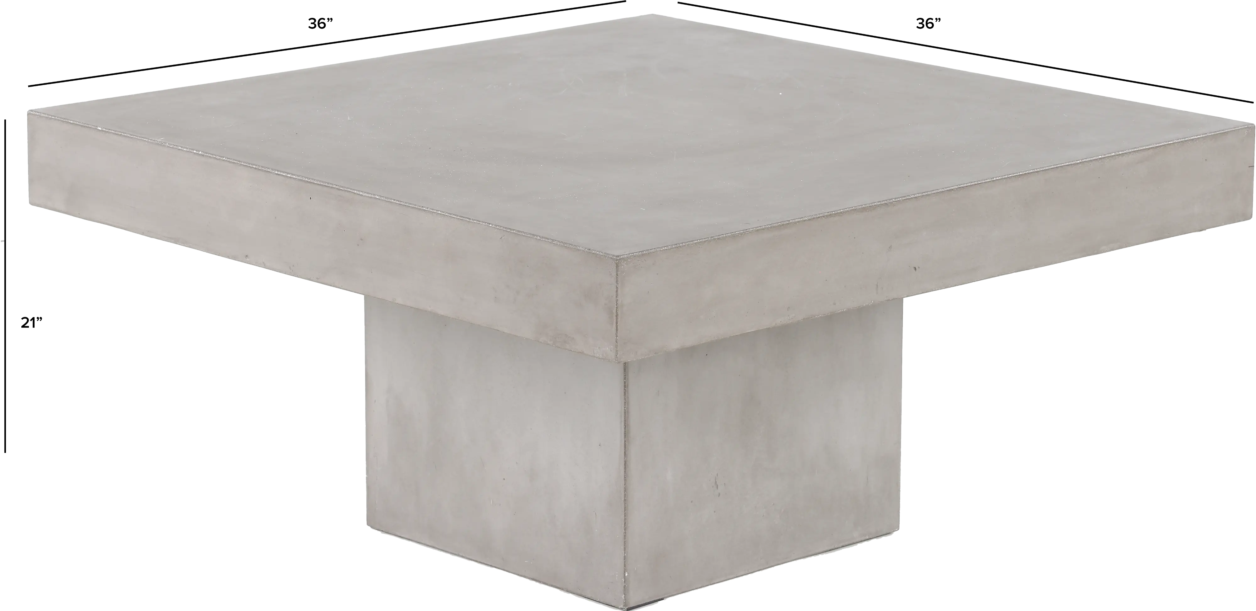 Clemente Modern Polished Concrete Coffee Table