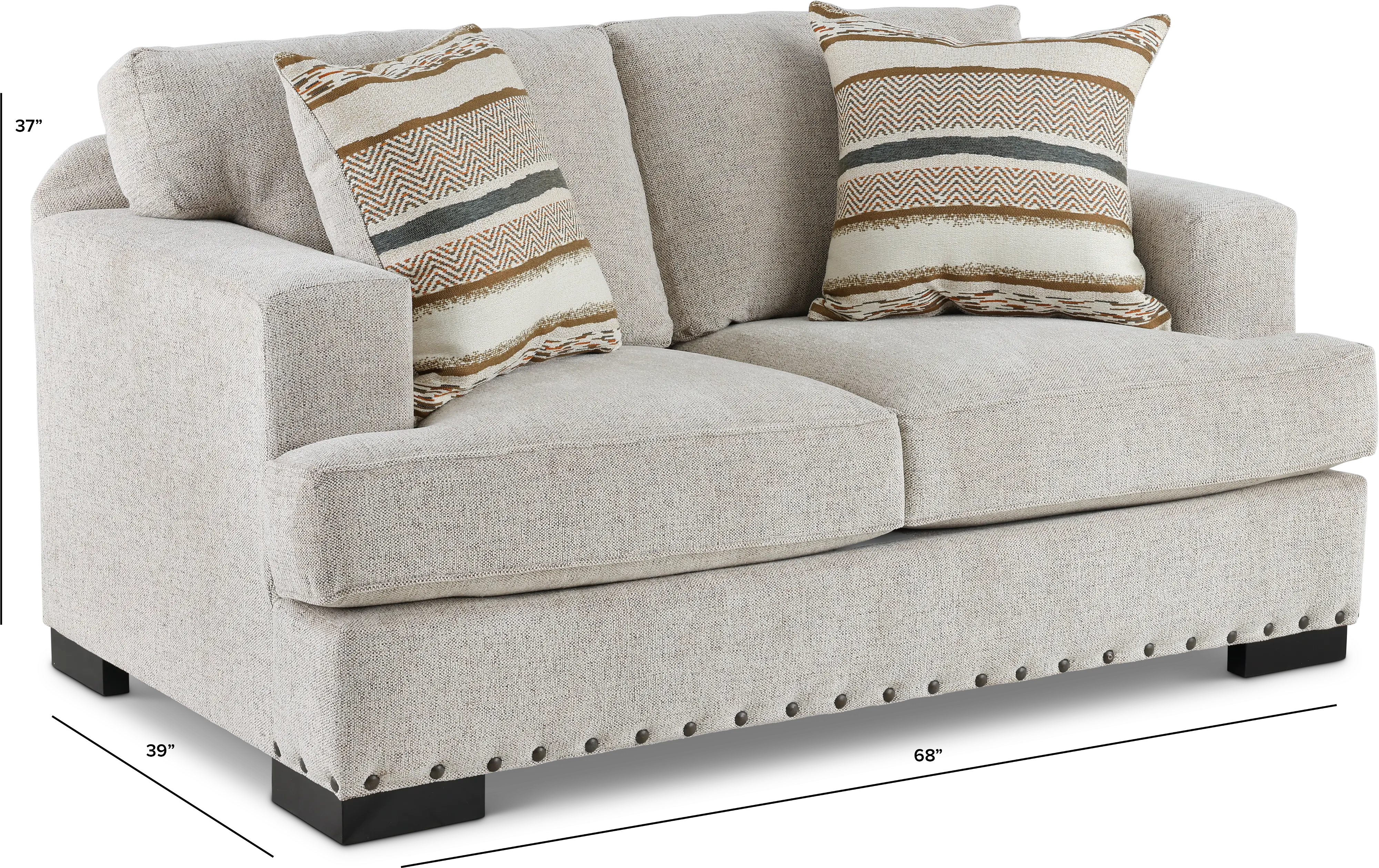 Langley Tan Loveseat