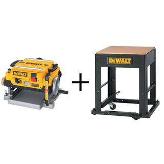 DW 15 Amp 13 in. Corded Planer and Mobile Thickness Planer Stand DW735W7350