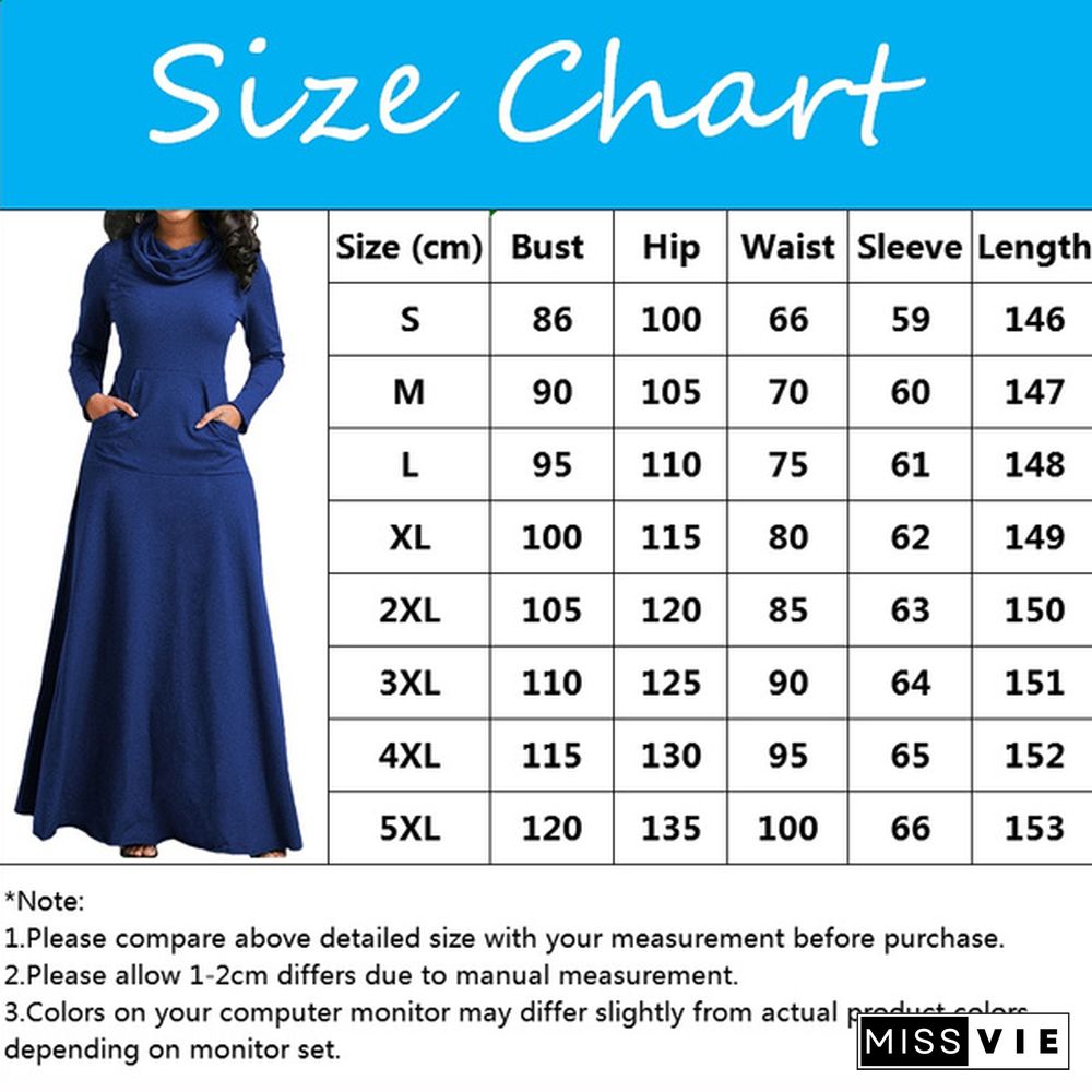 Autumn Winter Women Plus Size Hooded Dress Casual Long Pullover Cotton Long Dress 7 Colors