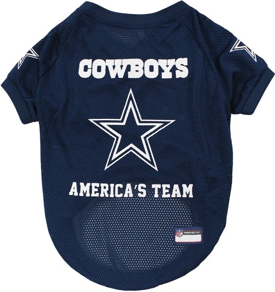 Pets First NFL Dog and Cat Raglan Jersey， Dallas Cowboys