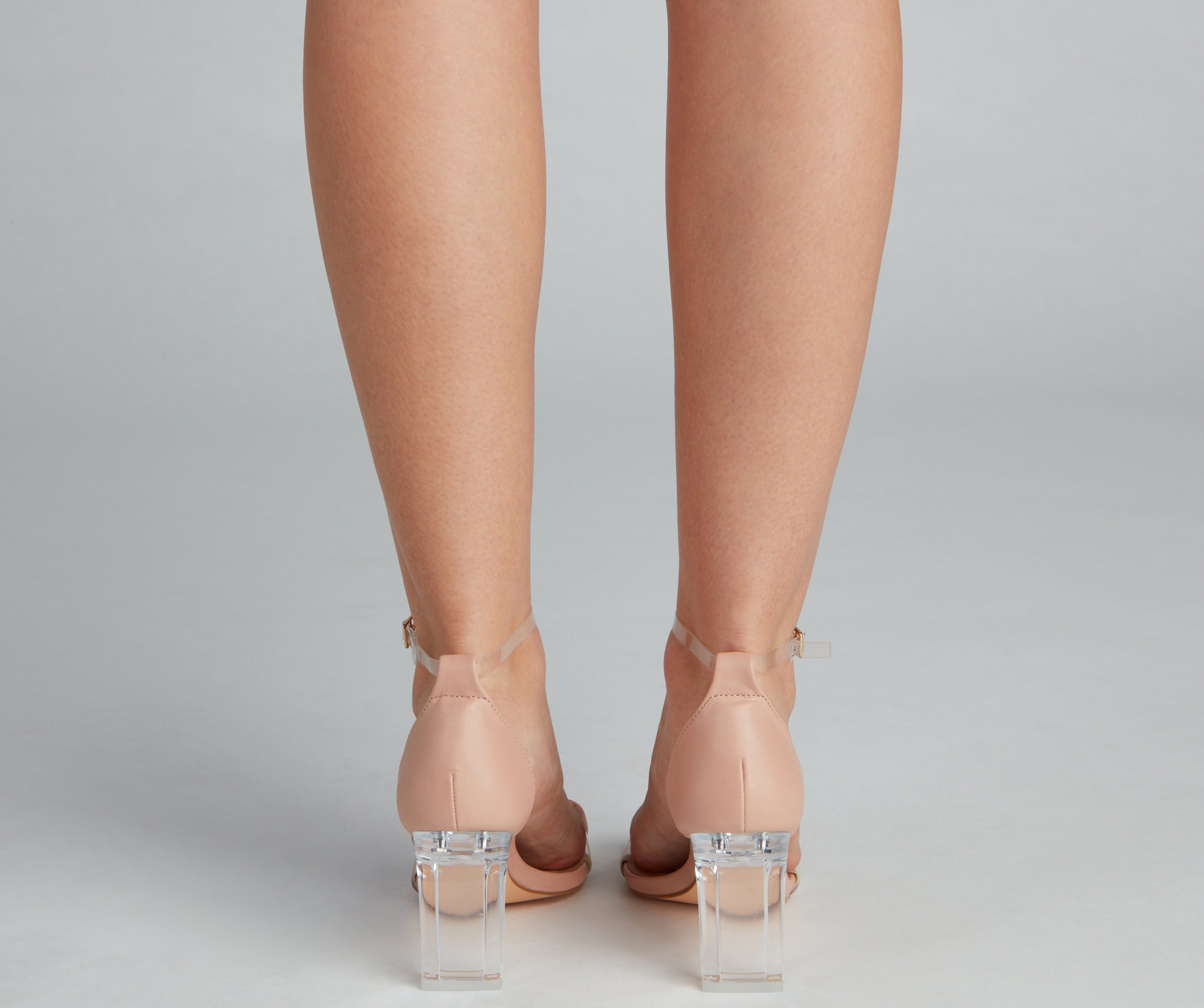 Crystal Clear Lucite Heels