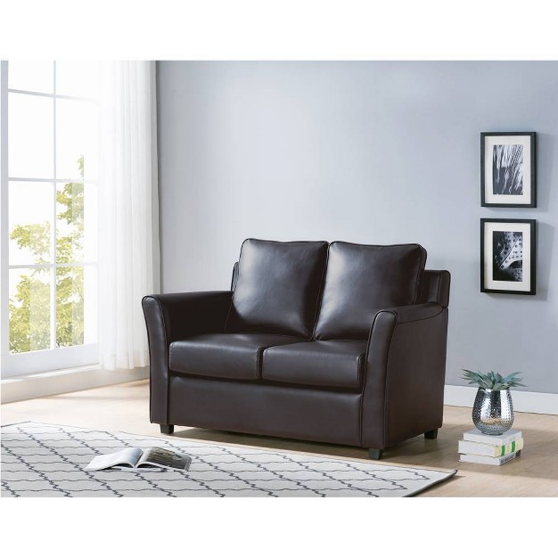 Ali Upholstered Loveseat Dark Gray Homes Inside Out