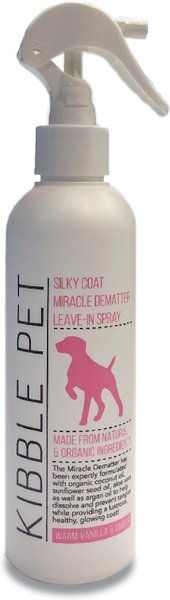 Kibble Pet Silky Coat Miracle Dematter Warm Vanilla and Amber Leave- In Dog Spray