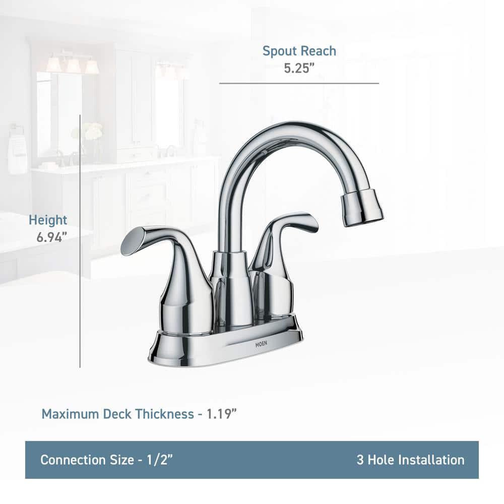 MOEN Idora 4 in Centerset 2Handle Bathroom Faucet Combo Kit with Bath Hardware Set in Spot Resist Brushed Nickel