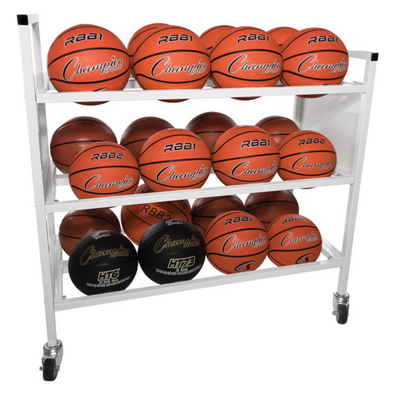 Champion Sports Double Wide Ball Cart