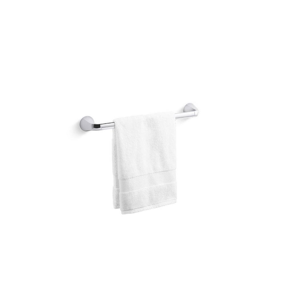 KOHLER Cursiva 18 in. Towel Bar in Polished Chrome K-R26687-CP