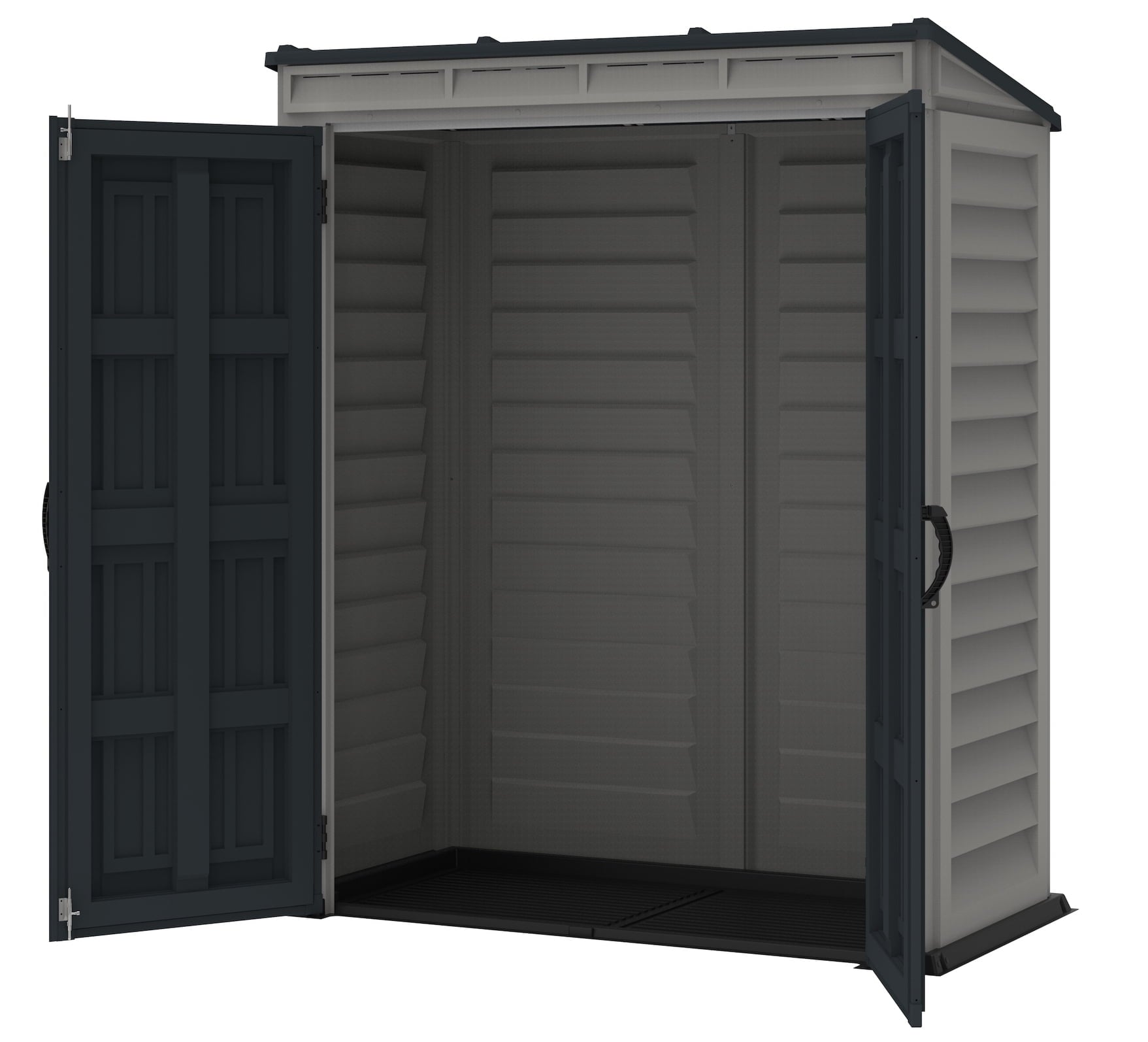 5x3 YardMate Pent Plus Vinyl Storage Shed with Molded Floor