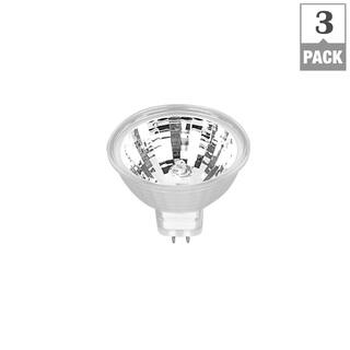 Feit Electric 20-Watt MR16 GU5.3 12-Volt Bi-Pin Base Dimmable Halogen Light Bulb Bright White (2800K) (3-Pack) BPBABCG3HDRP