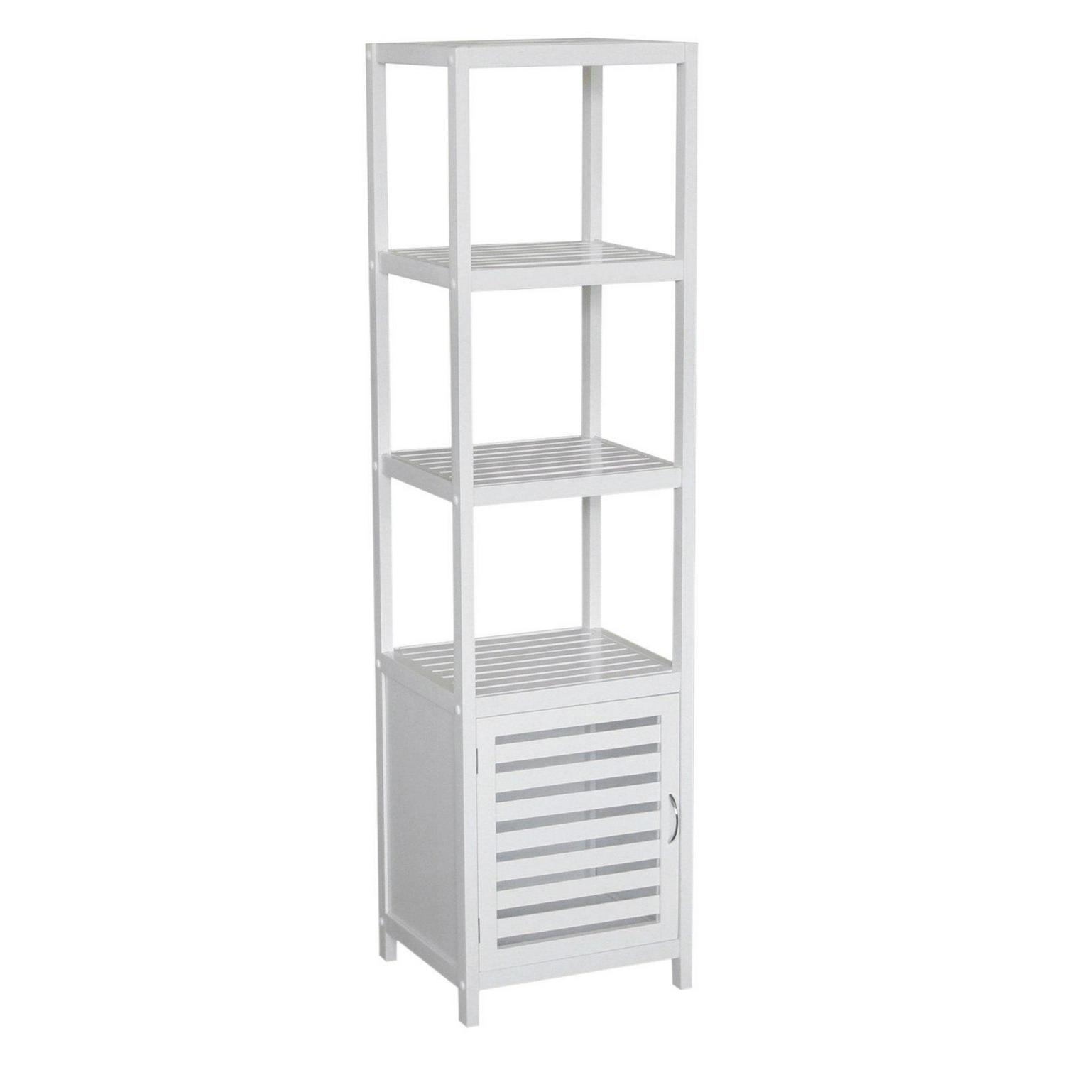 Gallerie Decor Bamboo Natural Spa 5 Shelf Tower/Cabinet