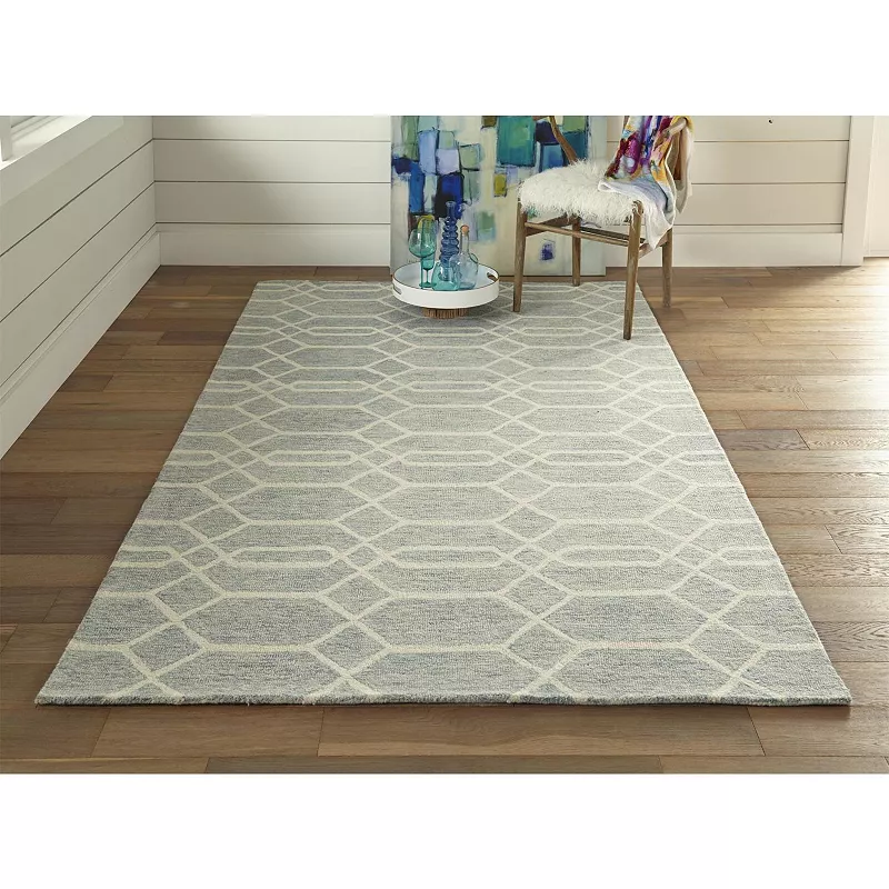 Weave and Wander Natal Gray Geometric Area Rug