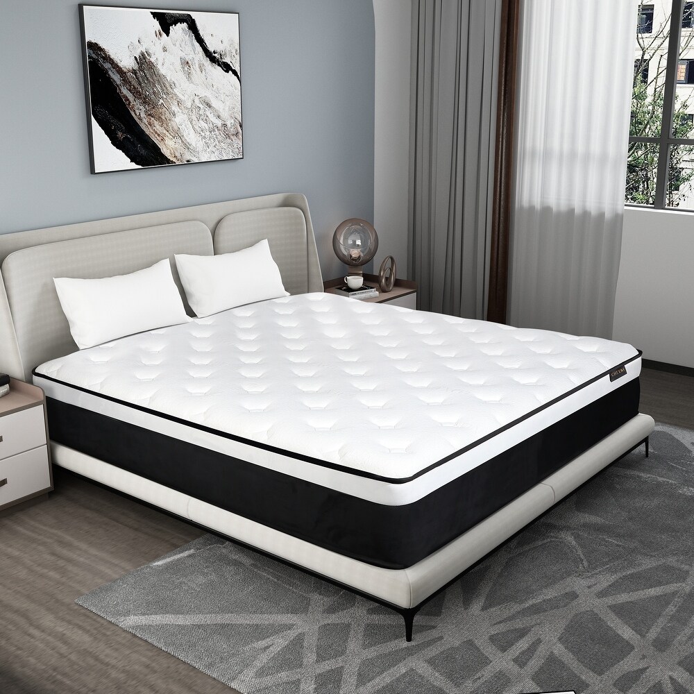 CHEVNI 10'' Medium Gel Memory Foam Hybrid Mattress