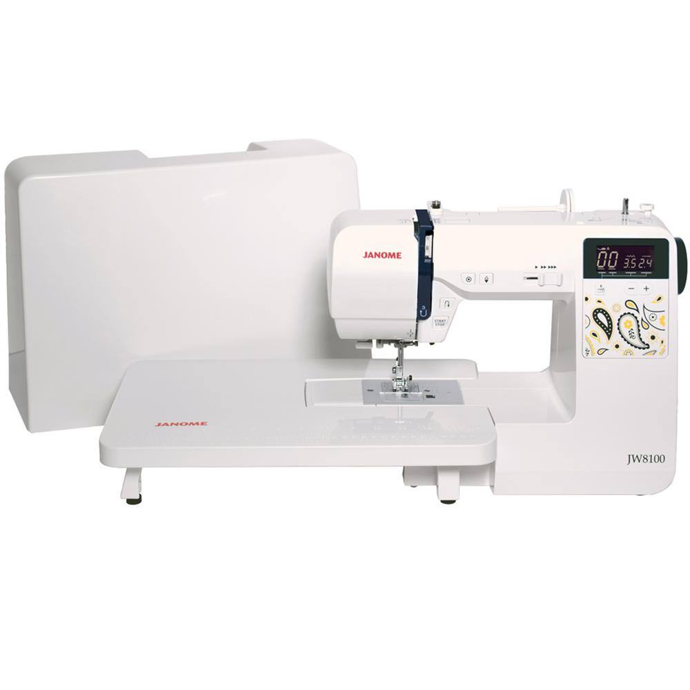 Janome JW8100 100-Stitch Sewing Machine with Bonus Accessories 001JW8100