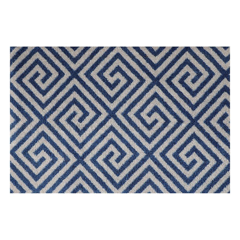 Bungalow Flooring ColorStar Greek Grid 22'' x 34'' Doormat