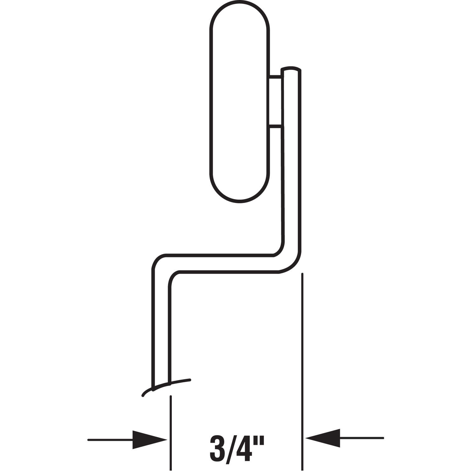 Prime-Line 1 in. D X 1/4 in. L Mill Nylon/Steel Wardrobe Door Roller Assembly 2 pk