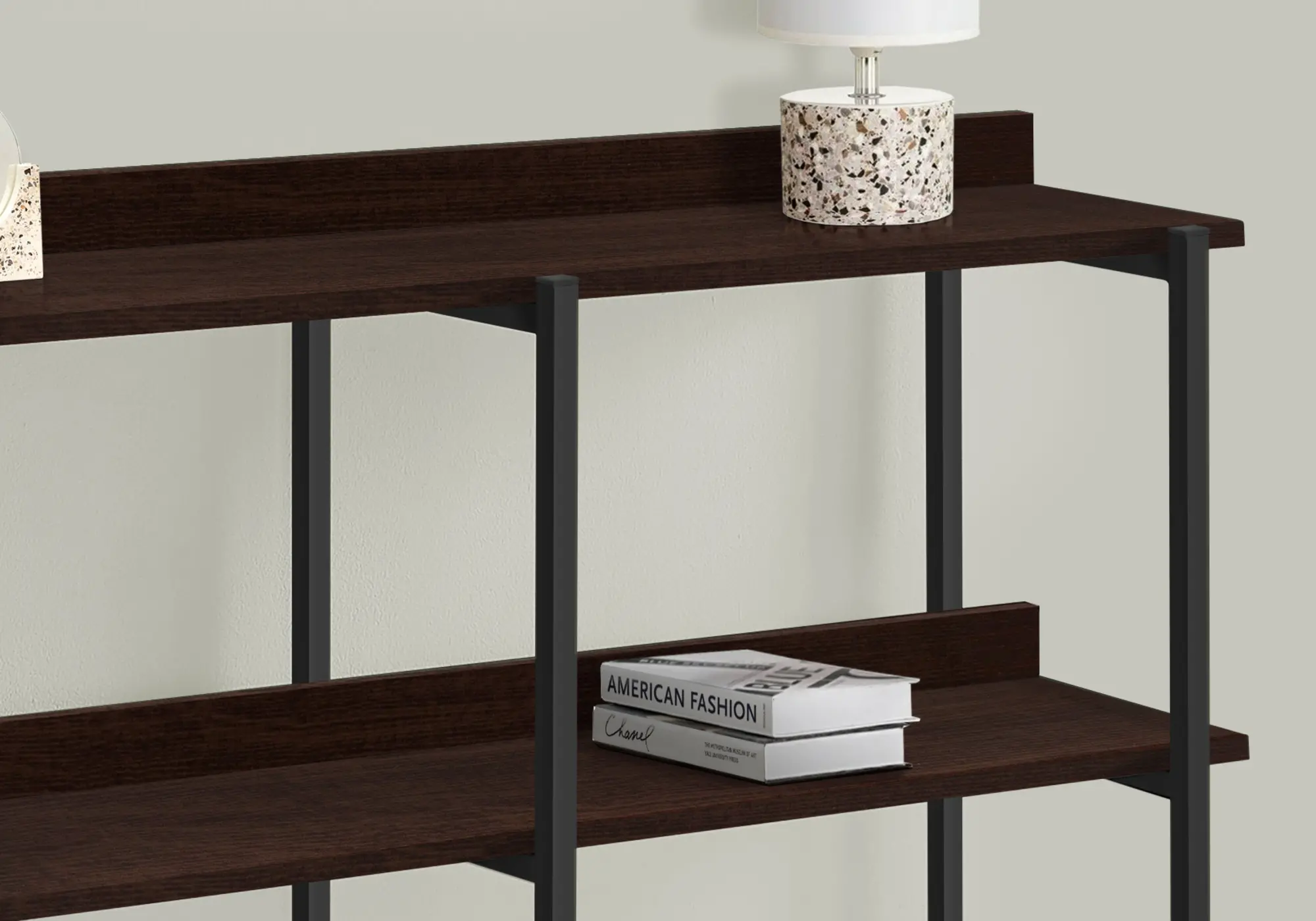 Cameron Dark Brown 3-Tier Console Table