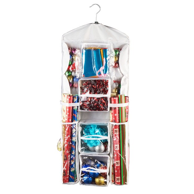 Wrapping Paper Storage Organizers 2 Pack Dual Sided Hanging Gift Wrap By Elf Stor