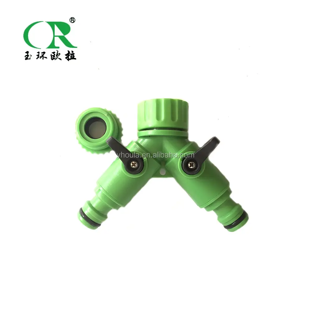 Factory Direct Plastic Garden Hose  Adapter Faucet 3 Way Y Valve Hose Connectors for garden Factory supply of goods