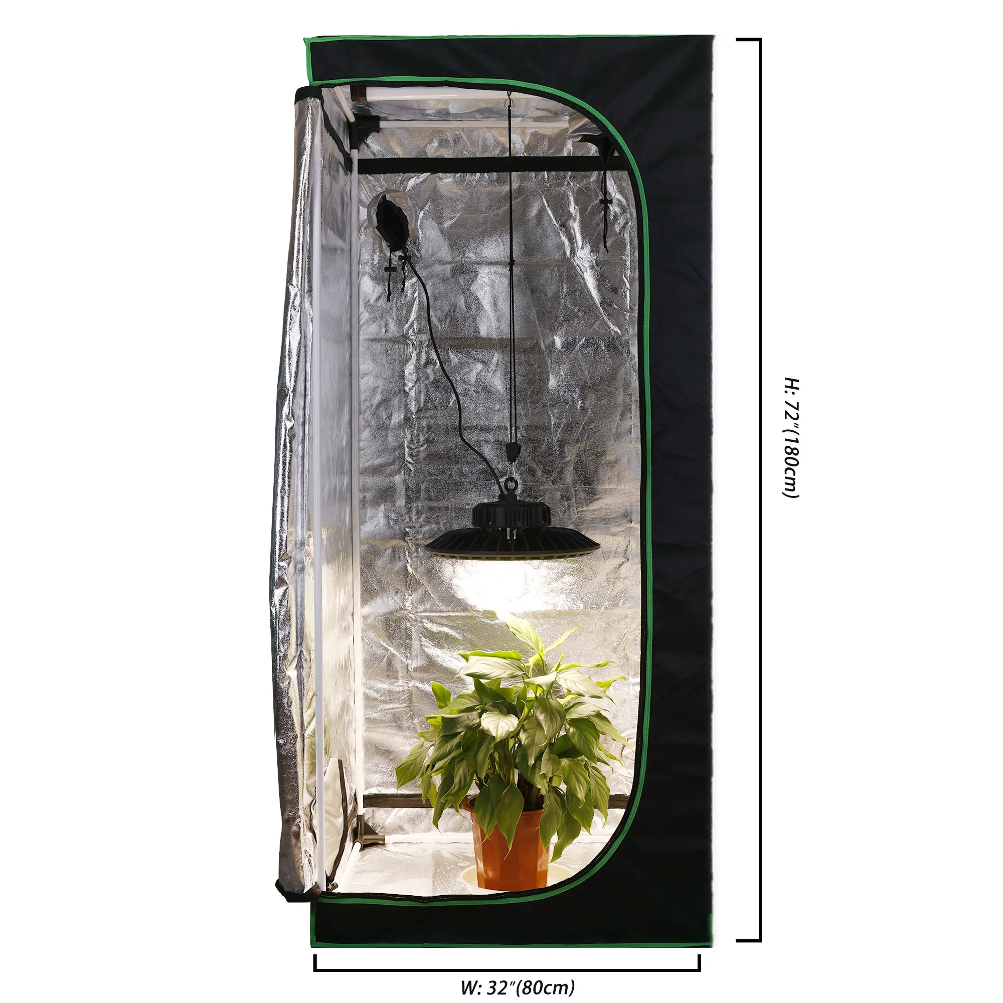 2 en 1 large greenhouse indoor high reflective mylar hydroponic material complete full kit grow box tent