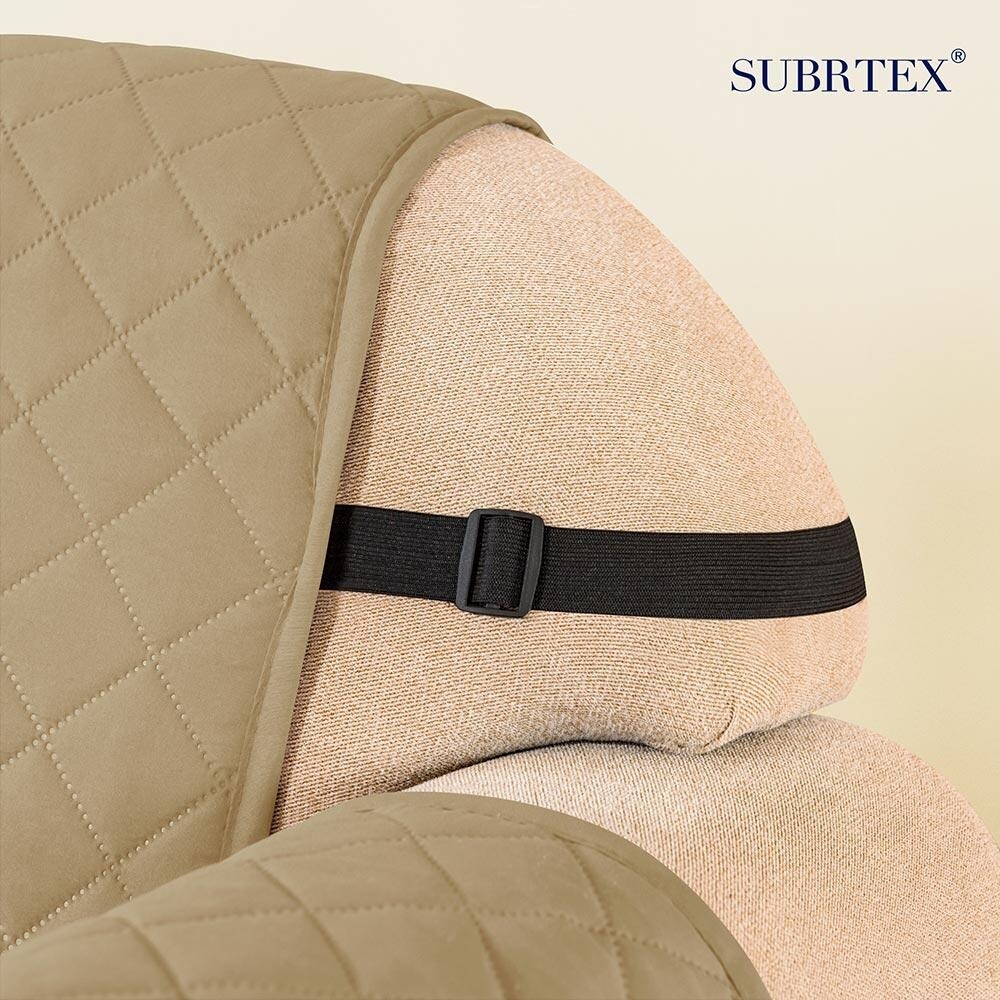 Subrtex Reversible Sofa Slipcover with Elastic Straps Furniture Protector for Pet