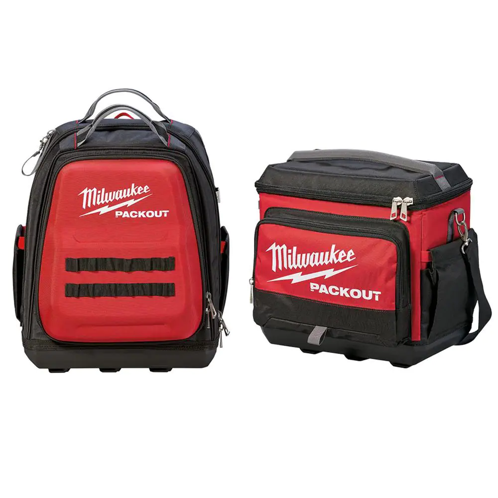 Milwaukee 15 in. PACKOUT Backpack With PACKOUT Cooler Bag