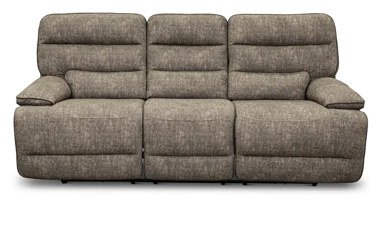 Rock Quarry Gray Power Reclining Sofa