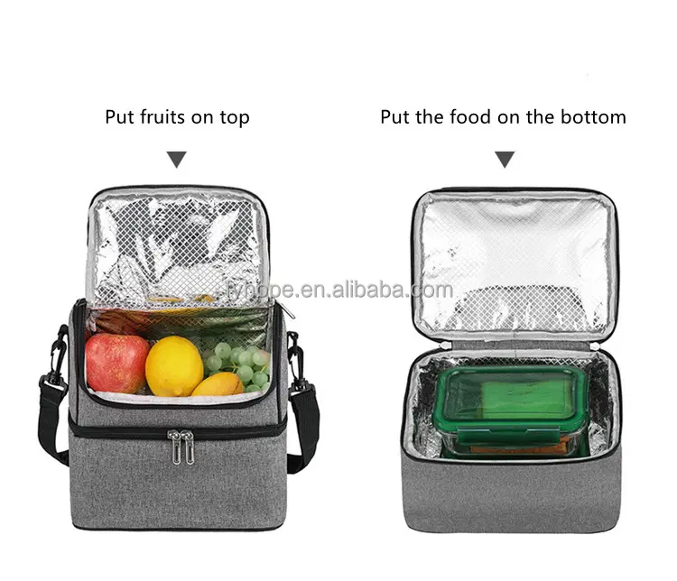 Hand held single shoulder insulated cooler bags waterproof picnic food bags outdoor climbing bag