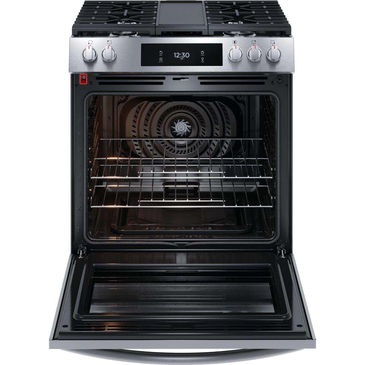 Frigidaire Gallery 30-inch Gas Range with Convection Technology GCFG3060BF