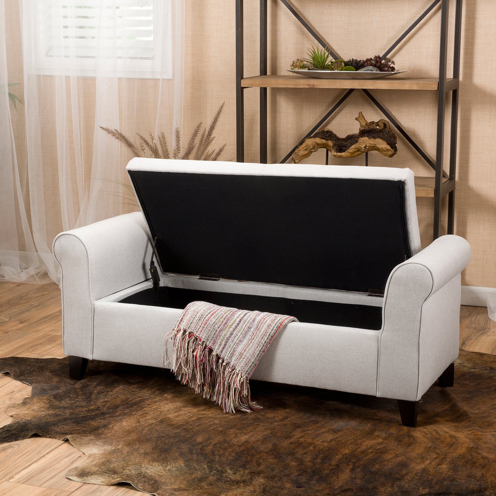 Martin Upholstered Bedroom Bench with Storage