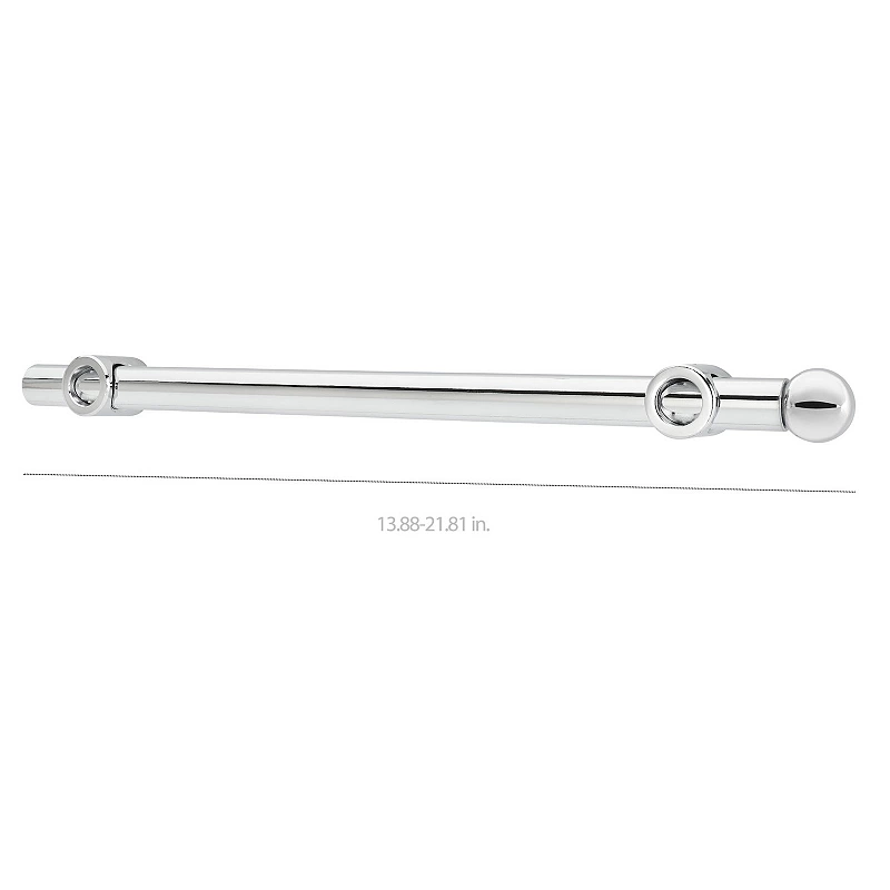 Rev-A-Shelf 14 Extendable Metal Designer Closet Valet Rod， Chrome， CVR-14-CR