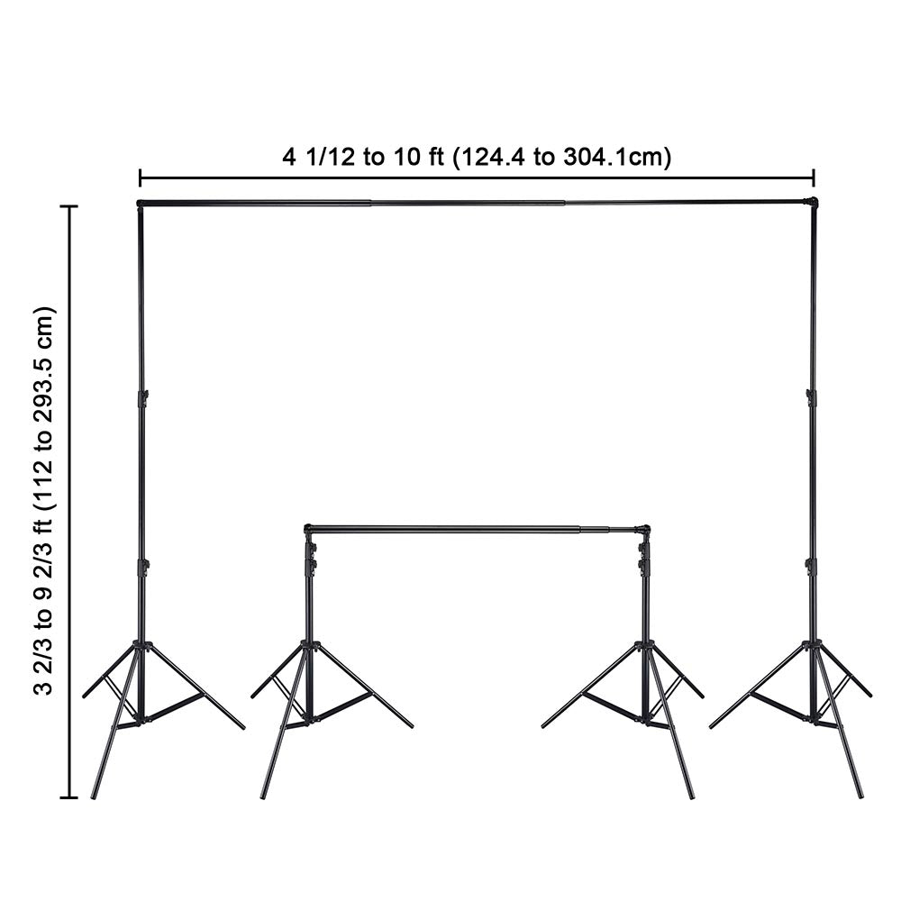 Yescom 10'Wx9.5'H Backdrop Stand Photo Video Studio Background Support