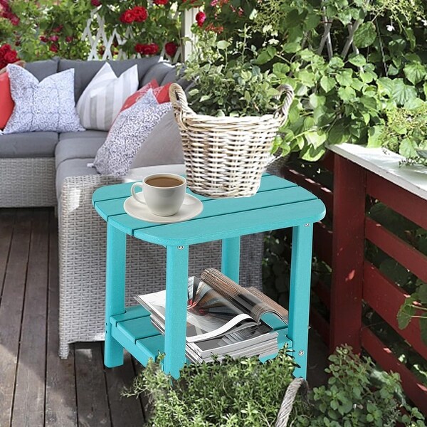 Double Adirondack Side Table，Outdoor Side Tables