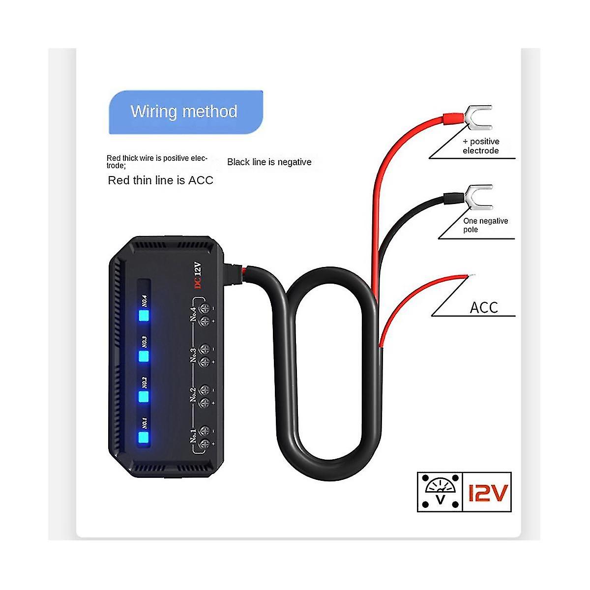 12v Fuse Block， Universal 20a Motorcycle Automotive Fuse Block Fuse And Relay Box Kit，battery Fuse