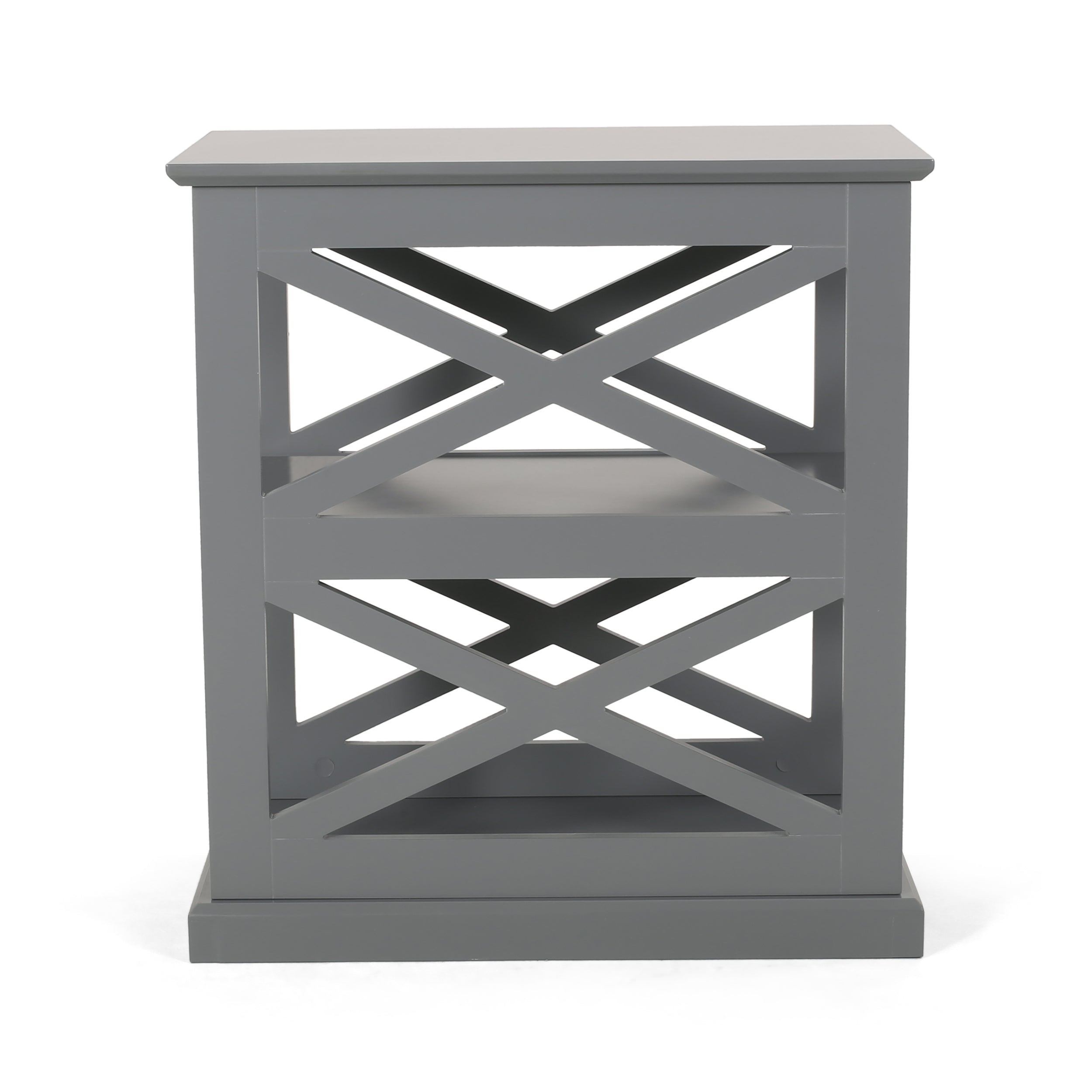 Redett Contemporary 2 Shelf Side Table