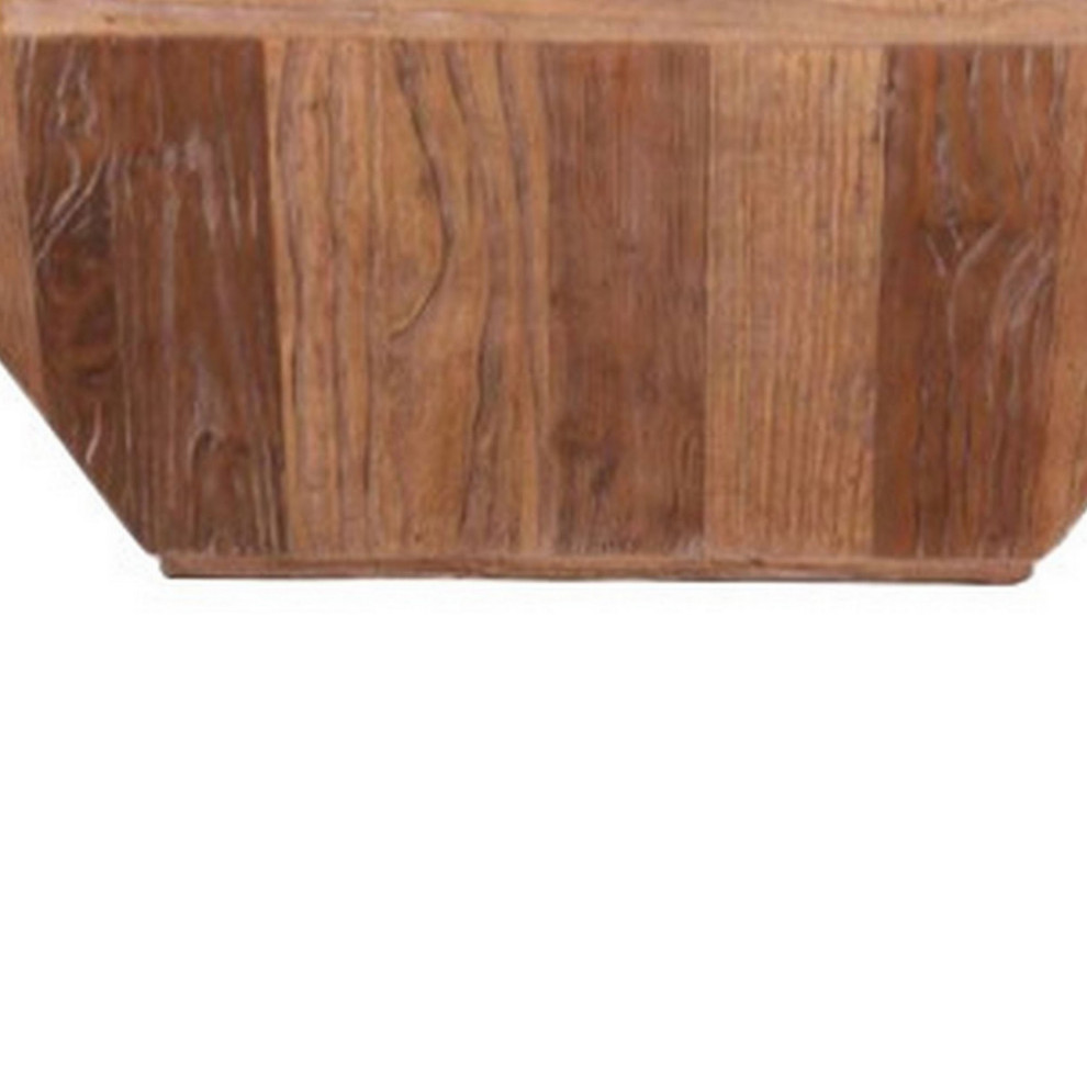 39 quotSquare Coffee Table  Carved Top  Bracket Accents  Brown Sloped Base   Rustic   Coffee Tables   by VirVentures  Houzz