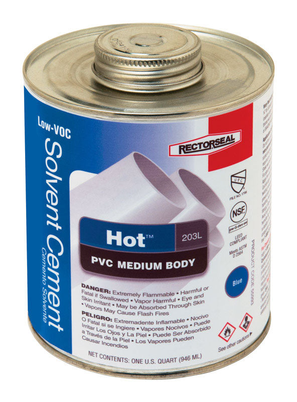 HOT PVC CEMENT BLU 32OZ