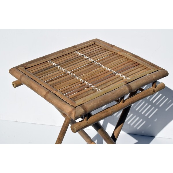 Handmade Bamboo Folding Short Table (Vietnam)