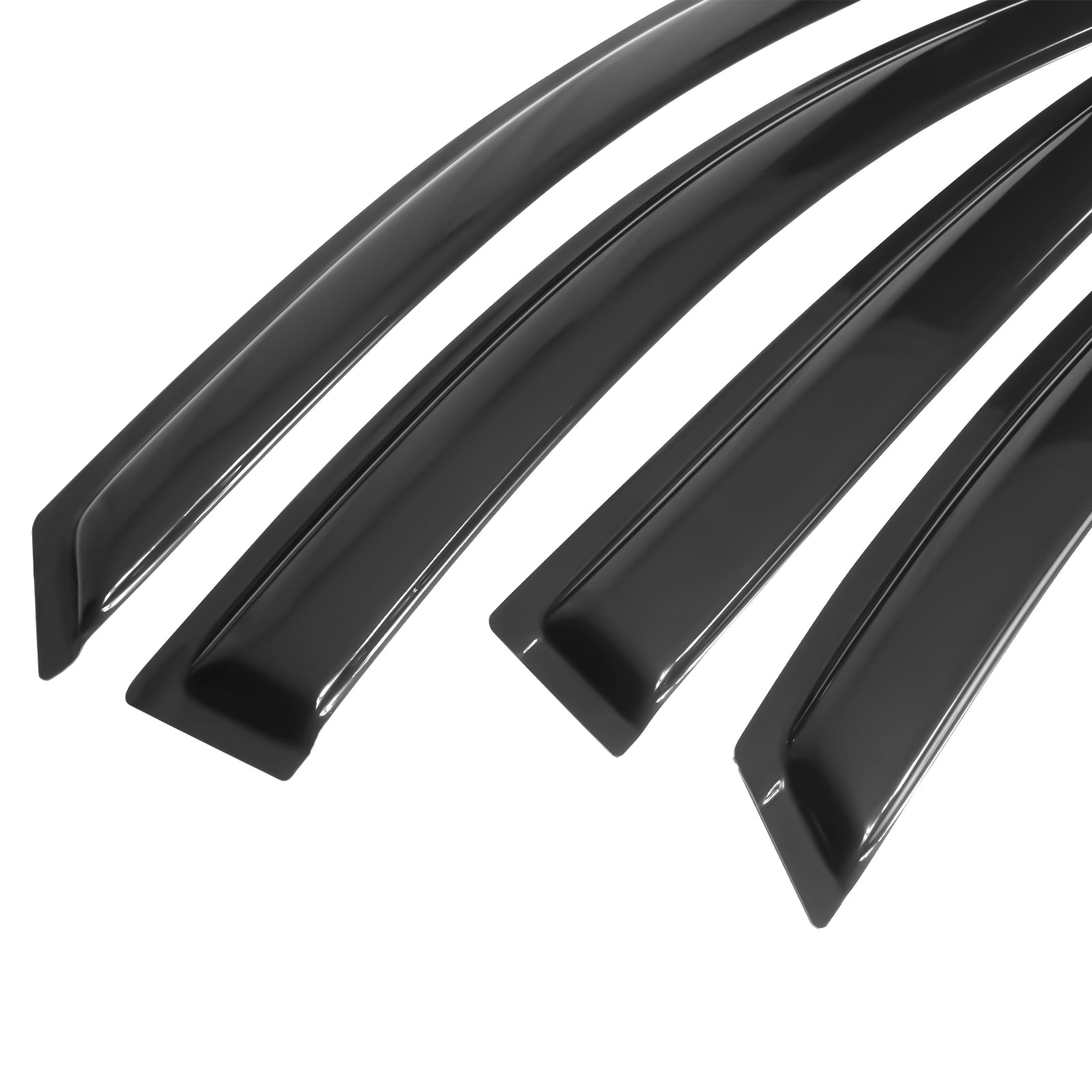 Ikon Motorsports Compatible with 06-13 Chevy Impala and 14-16 Impala Limited Sedan Acrylic Window Visors Vent Deflector Rain Guard 4Pc Set Outside Mount 2006 2007 2008 2009 2010 2011 2012 2013