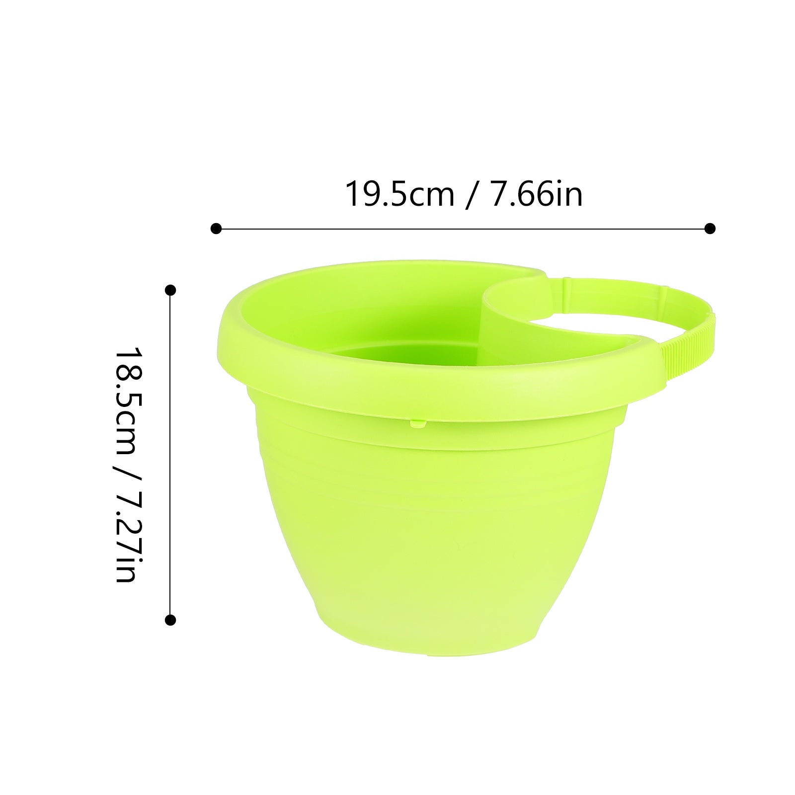 Hanging Planter Flower Wall Pot Planters Balcony Fence Railing Plant Rail Bucket Basket Pots Plants Garden Flowerpot