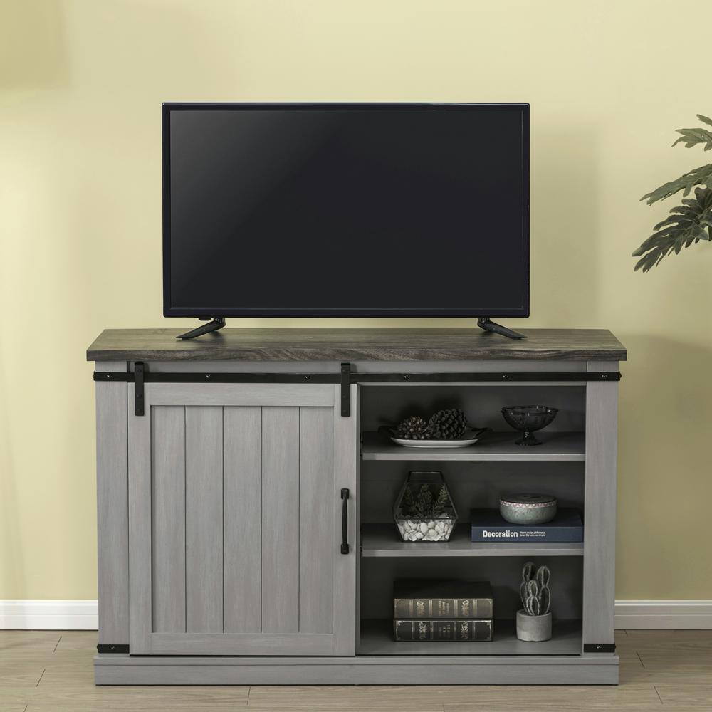 FESTIVO 47.2 in. Gray TV Stand (Fits TVs Up To 55 in.) FTS20831